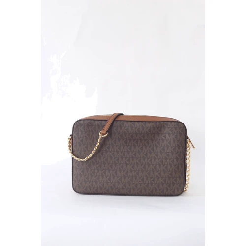 Женская сумка кросс боди Michael Kors коричневая (MK0560W): Фактура Зернистая, Матовая