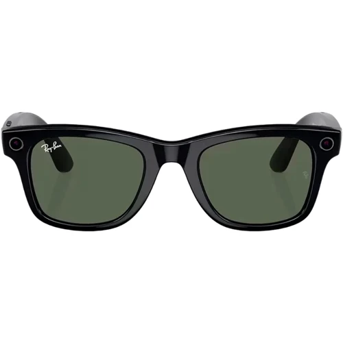 Смарт-окуляри Ray-Ban Meta Wayfarer Shiny Black Frame Green Lenses size M (RW4006 601/71 50-22)