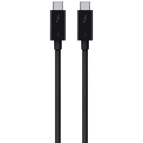 Кабель Belkin Cable USB-C to USB-C Thunderbolt 3 40Gbps 0.8m Black (F2CD084bt0.8MBK): Длина 0.8 м