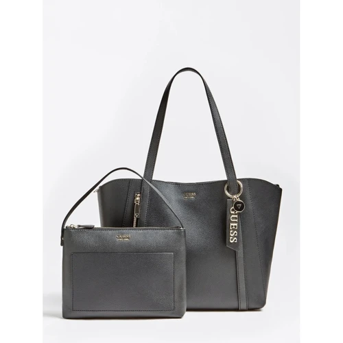 Женская сумка тоут Guess Naya Trap Tote черная (HWVG7881230-BLA): Пол Женский