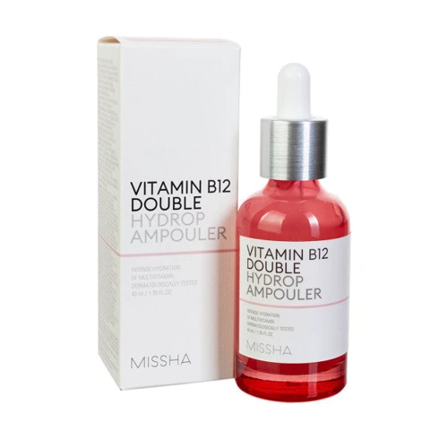 Missha Vitamin B12 Double Hydrop Ampoule Увлажняющая ампульная сыворотка для лица 40 ml: Время применения Универсальный