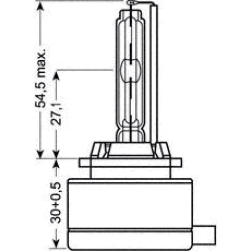 Лампа ксенонова Osram D1S 66140CBI Cool Blue Intense +20: Потужність блоку розпалювання 35 Вт