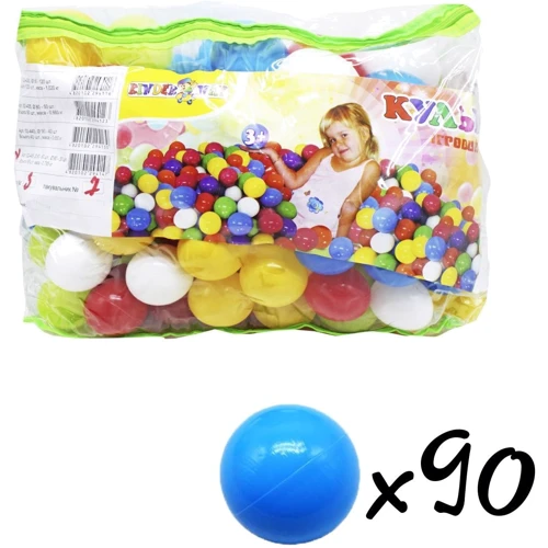 Шарики MIC для бассейна: 60 шт (60 мм) + 30 шт (80 мм) (KW-02-445): Производитель Mic