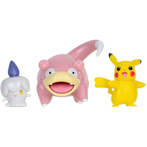 Набір ігрових фігурок Pokemon W18 - Пикачу, Литвик, Слоупок (PKW3056): Тип Игровая фигурка