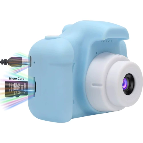 Детская Фото-видеокамера c дисплеем UFT 2.0″, 3Mpx, 1080P HD G-SIO F3 Blue