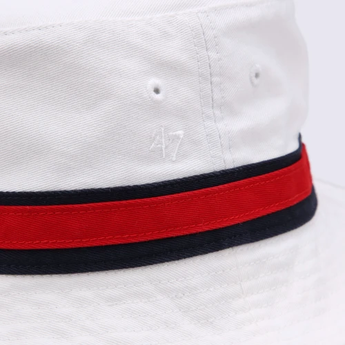 Панама 47 Brand STRIPED BUCKET BOSTON RED SOX B-SDBKT02GWF-WH белая (53838338845) фото 3
