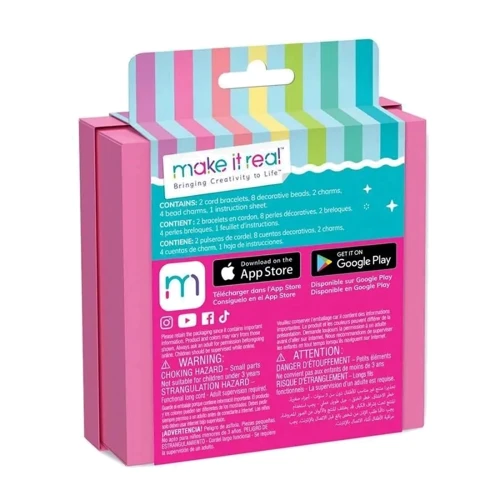 Мининабор для создания браслетов Make it Real - Красавица в розовом (MR1708)