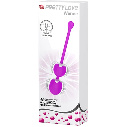 Вагинальные шарики с вибрацией Pretty Love Werner Kegel Ball