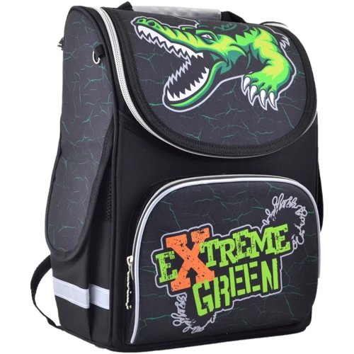 Рюкзак шкільний каркасний Smart PG-11 Extreme green (554541)