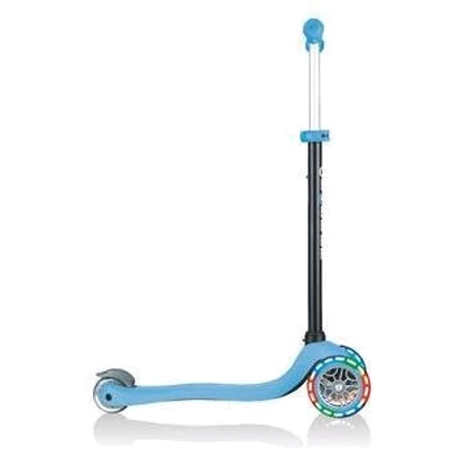 Самокат GLOBBER серії GO UP SPORTY PLUS LIGHTS 5в1 блакитний, колеса з підсвічуванням, 20 / 50кг (642-101): Матеріал коліс поліуретан