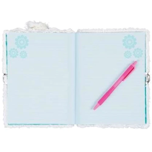 Блокнот Make it Real пухнастий із замочком Мріюча лама