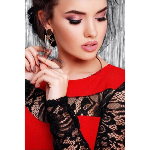 Платье FashionUp PL-1599B 50 красное повседневное до середины бедра: Вид Повседневные платья