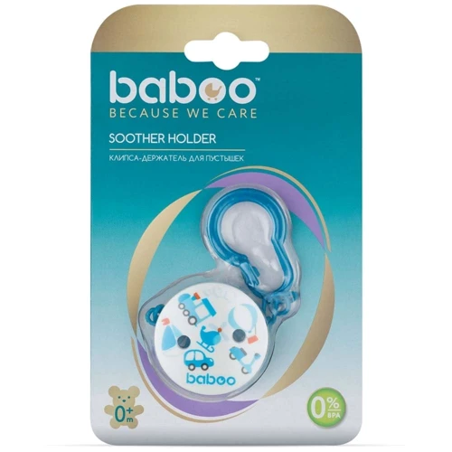 Зажим к пустышке Baboo Transport синий (7-407)