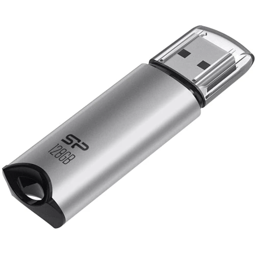 USB-флешка Silicon Power 128GB Marvel M02 USB 3.2 Aluminum Silver (SP128GBUF3M02V1S): Стандарт USB USB 3.2