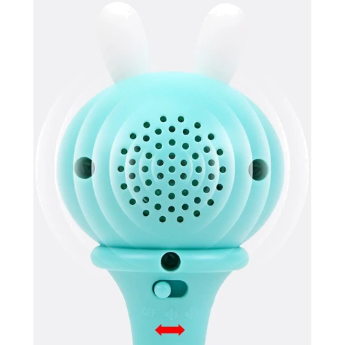 Погремушка-грызунец Beiens музыкальная Зайка голубой (YZ02blue)