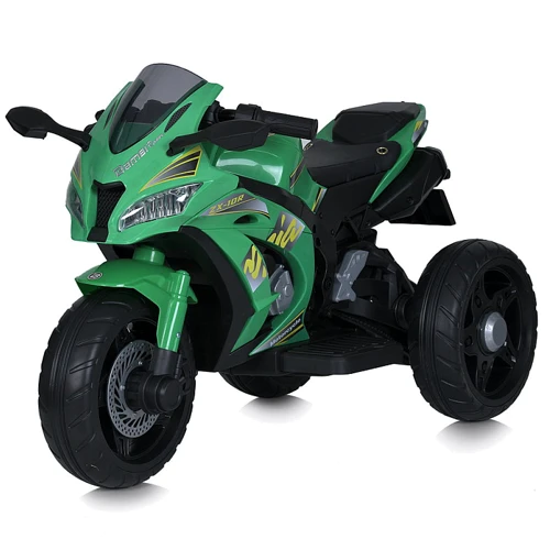 

Детский трехколесный электромотоцикл Bambi 70W зеленый (M 5806EL-5)