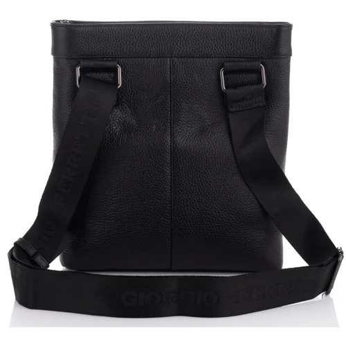 Мужская сумка планшет Giorgio Ferretti черная (SHIGF20183002-black): Фактура Матовая, Зернистая