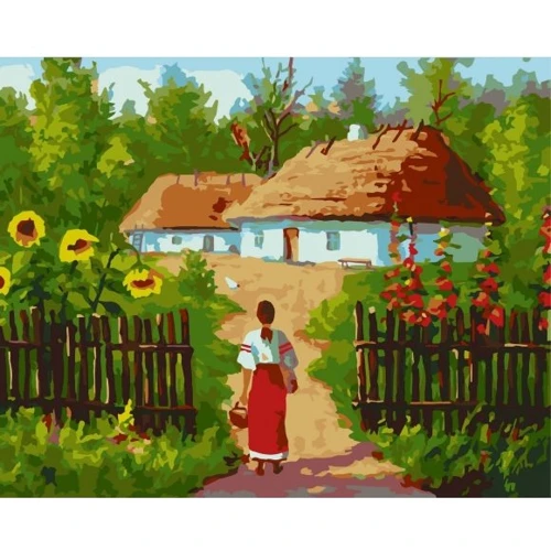 Картина за номерами Art Craft Українські хатинки 40х50 см (10350-AC)
