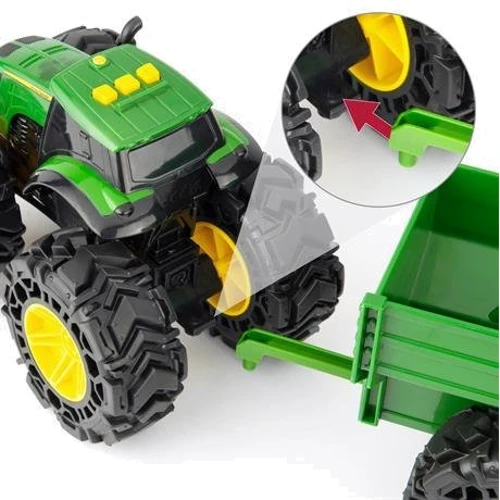 Іграшковий трактор John Deere Kids Monster Treads з причепом та великими колесами (47353): Тип будівельна техніка