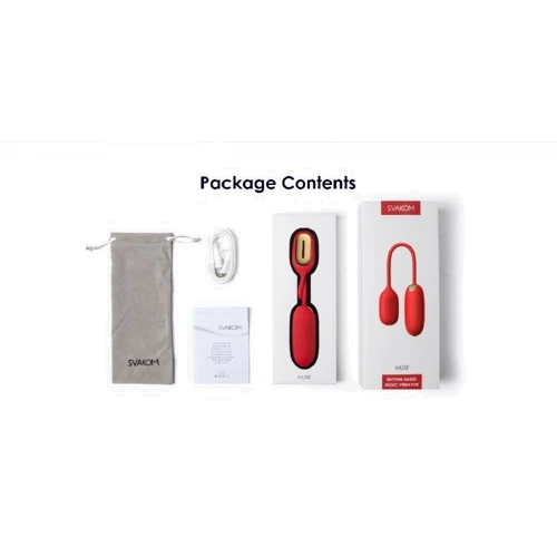 Svakom Muse віброяцо, яке перетворює музику в вібрації, 8.7х3.3 см