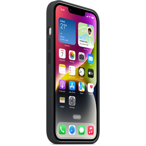 Чехол для iPhone Apple iPhone 14 Silicone Case with MagSafe - Midnight (MW5R3ZE/A): Цвет серый