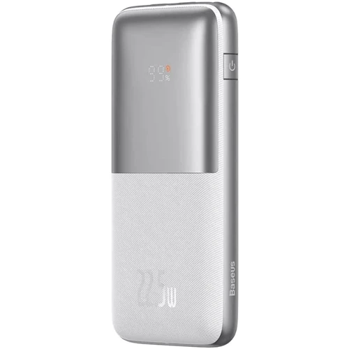 Зовнішній акумулятор Baseus Power Bank 10000mAh Bipow Pro Digital Display 22.5W White (PPBD040002): Кабелі / перехідники для смартфонів в комплекті USB Type-C