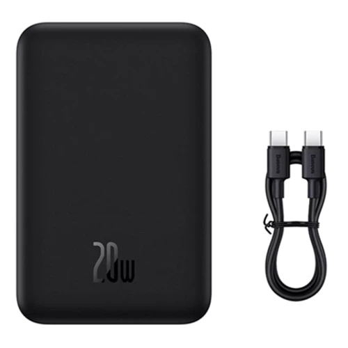 Внешний аккумулятор Baseus Power Bank 20000mAh Magnetic Wireless 20W Black (PPCX150001): Особенности Индикатор заряда, С дисплеем