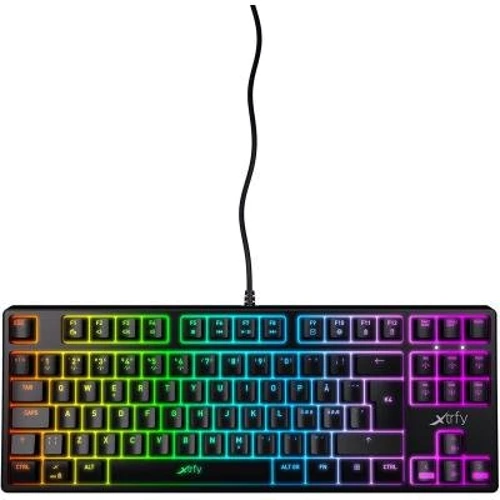 Клавиатура Xtrfy K4 TKL RGB Kailh Red USB Black UKR RUS (XG-K4-RGB-TKL-R-UKR)