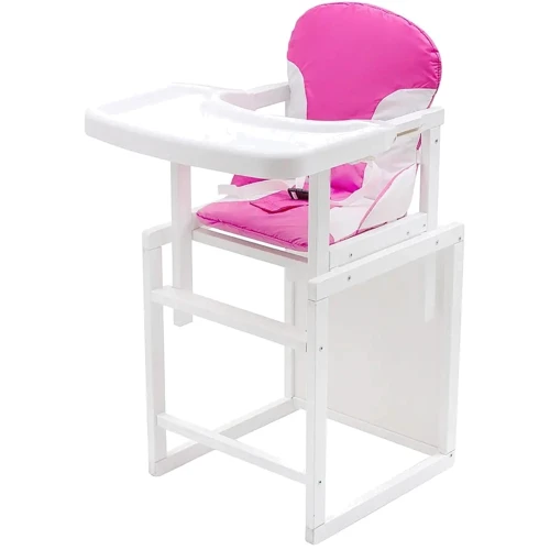 Стілець-трансформер Babyroom Поні-240 білий пластикова стільниця рожевий - білий (680548)