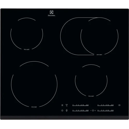Варочная поверхность электрическая Electrolux EHF65451FK: Расположение панели спереди