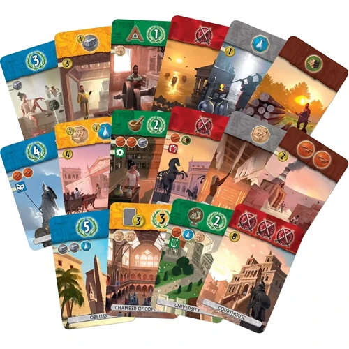 Настольная игра Repos Production 7 Wonders: Duel - EN 7 Чудес Дуэль НА АНГЛИЙСКОМ ЯЗЫКЕ: Вид стратегические