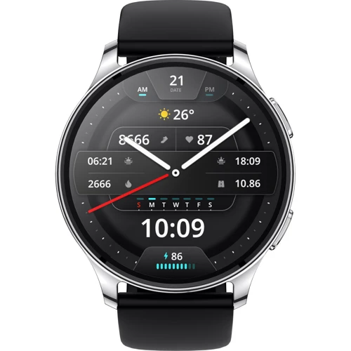 Смарт-годинник Amazfit Pop 3R Silver: Дисплей 1.43" AMOLED (466x466) / 461 ppi