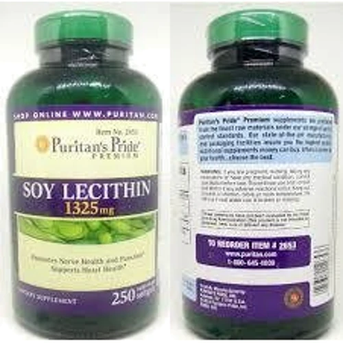 Puritan's Pride Soy Lecithin 1325 mg 250 caps Лецитин из сои: Тип Лецитин