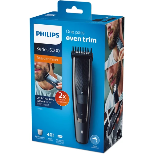 Машинка для стрижки (триммер) Philips BT5515/15: Время работы от аккумулятора, мин 90