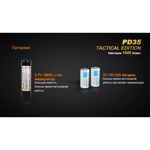 Ліхтар Fenix PD35 TAC XP-L фото 12