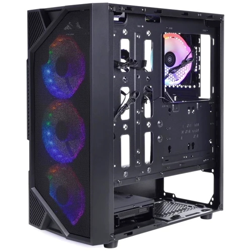 Корпус QUBE Strike Black (STRIKE_F5NU3): Типорозмір Midi-Tower