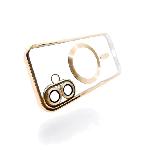 Чехол для iPhone BeCover Chrome Case with MagSafe Gold for iPhone 16 Plus (712076): Материалы Термополиуретан