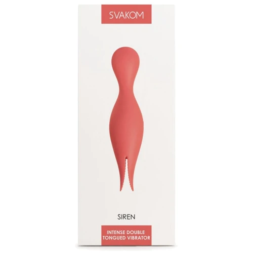 Svakom Siren - интенсивный двойной вибратор для клитора, 18,5х4,5 см