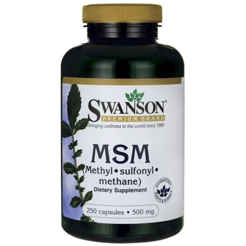 Swanson MSM 500 mg МСМ метилсульфонилметан 250 капсул