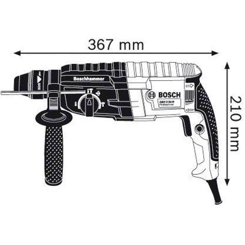 Перфоратор Bosch GBH 240 (0611272100): Количество скоростей работы 1