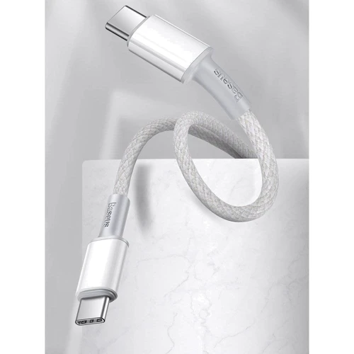 Кабель Baseus Cable USB-C to USB-C High Density Braided 100W 2m White (CATGD-A02) фото 11