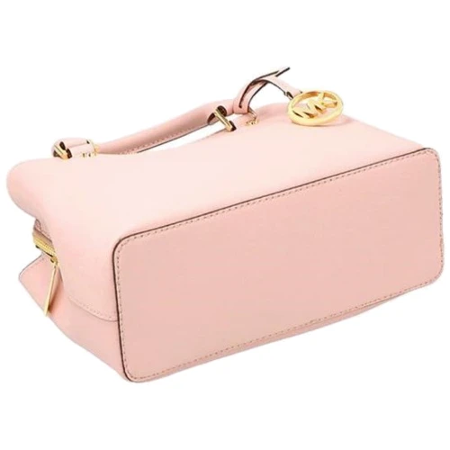 Женская сумка тоут Michael Kors розовая (MK0457W): Фактура Сафьяно, Матовая