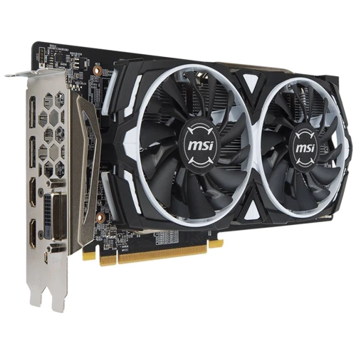 Видеокарта MSI Radeon RX 580 ARMOR 8G OC: Объем памяти, Гб 8