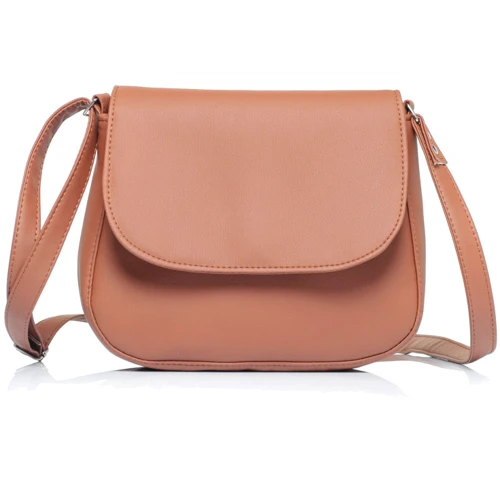 Женская сумка почтальонка Sambag Rose коричневая (94000027)