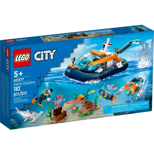 Конструктор LEGO City Лодка для дайвинга Explorer (60377)