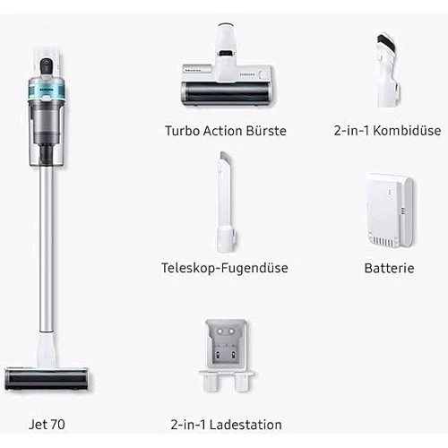 Пилосос Samsung Jet 70 Light VS15T70D1R1: Тип пилососа ручной (вертикальный)