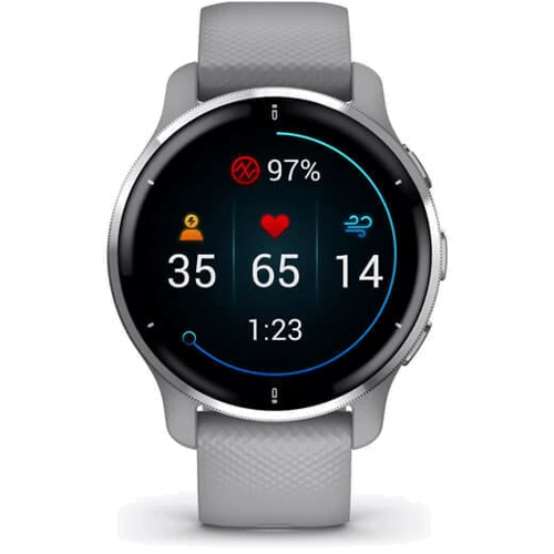 Смарт-часы Garmin Venu 2 Plus Silver Stainless Steel Bezel with Powder Gray Case and Silicone Band (010-02496-10): Тип гаджета Взрослые смарт часы