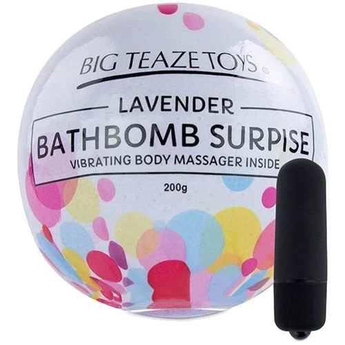 Бомбочка для ванны с вибропулей Big Teaze Toys Bath Bomb Surprise Lavender