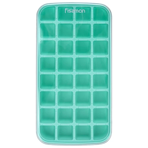Форма для льда с крышкой Fissman 32 ячейки силикон 22.5х12х3.3 см (1190)