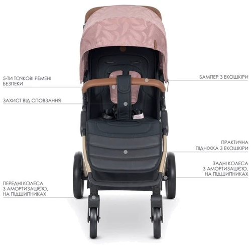 Прогулочная коляска El Camino Dynamic Pro Special Pink (ME 1053G-2 Special Pink): Пол ребенка Для девочек